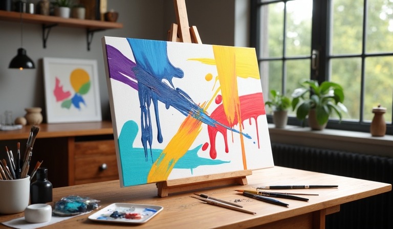 Image by Gallerix Как нарисовать абстрактную картину: первые шаги