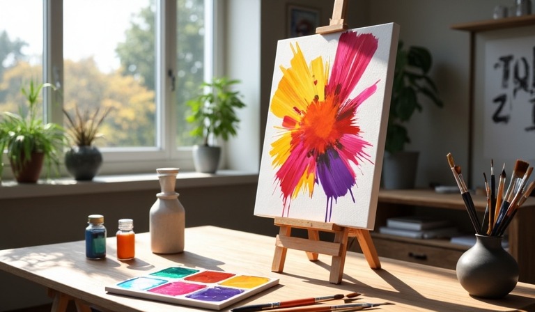 Image by Gallerix Как нарисовать абстрактную картину: первые шаги