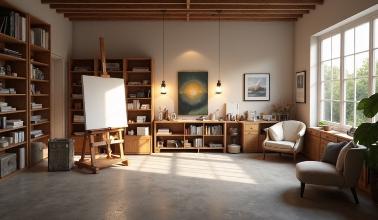 Image by Gallerix Безупречное освещение в мастерской художника